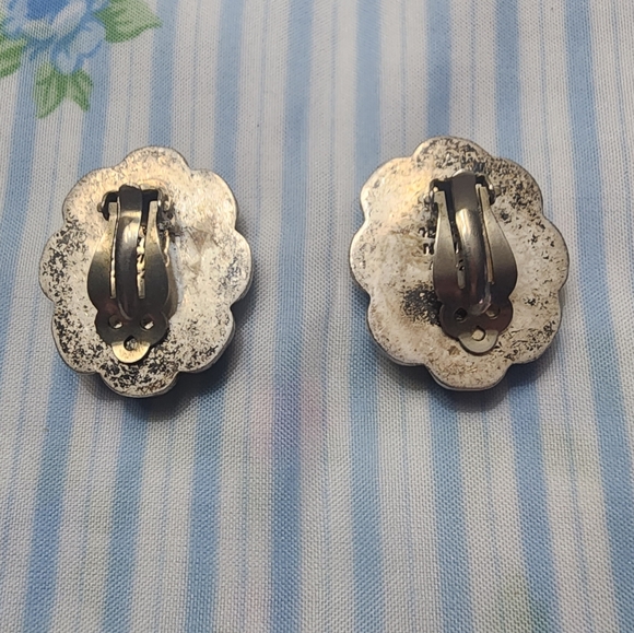 Vintage Taxco Sterling Earrings - Picture 2 of 3